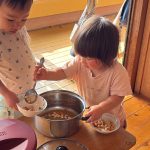 配膳だって自分たちで！